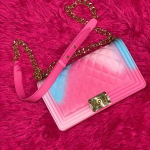 Pink & Blue Jelly Purse 💖